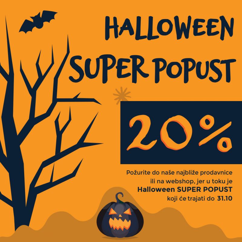 Halloween SUPER POPUST do 20%